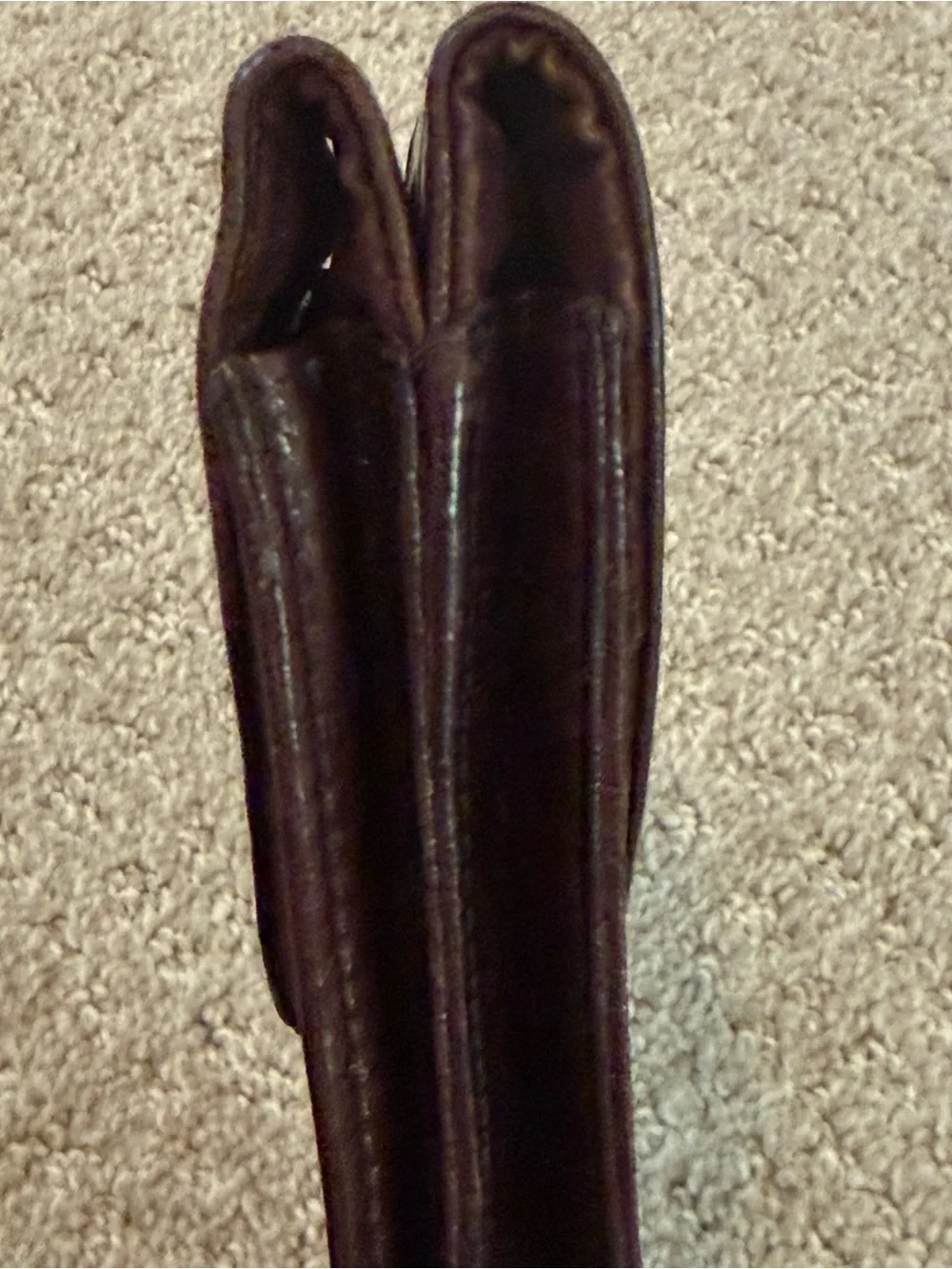 Vintage Eel Skin Eyeglass Holder Double Two-Sided Case Cigar Cheaters Cordovan